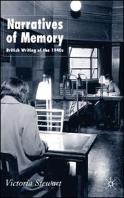 Cover of: Narratives of Memory by Victoria Stewart