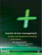Cover of: Market Driven Management: Strategic and Operational Marketing