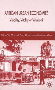 Cover of: African Urban Economies: Viability, Vitality or Vitiation?