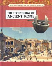 Cover of: The technology of ancient Rome by Charles W. Maynard