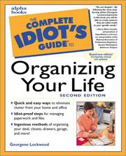Cover of: The complete idiot's guide to organizing your life