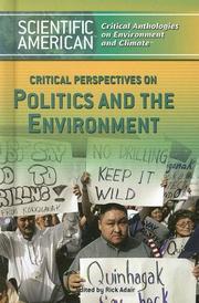 Cover of: Critical perspectives on politics and the environment