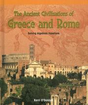 Cover of: The Ancient Civilizations of Greece And Rome: Solving Algebraic Equations (Powermath)
