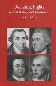 Cover of: Declaring rights by Jack N. Rakove