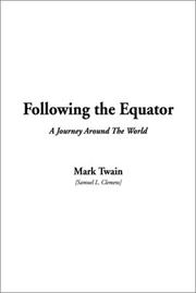 Cover of: Following the Equator by Mark Twain