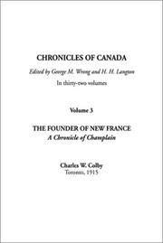 Cover of: The Founder of New France by Charles W. Colby, Charles W. Colby