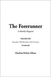 Cover of: The Forerunner by Charlotte Perkins Gilman