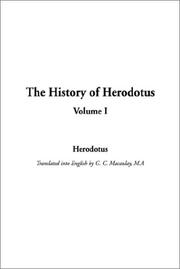 Cover of: The History of Herodotus by Herodotus
