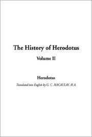 Cover of: The History of Herodotus by Herodotus