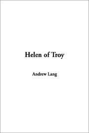 Cover of: Helen of Troy by Andrew Lang, Andrew Lang