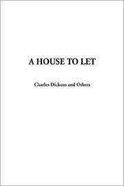 Cover of: A House to Let by Charles Dickens