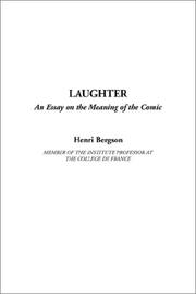 Cover of: Laughter | Henri Bergson