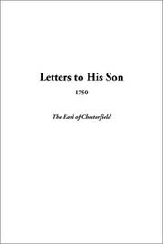 Cover of: Letters to His Son, 1750