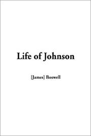 Cover of: Life of Johnson by James Boswell