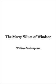 Cover of: The Merry Wiues of Windsor by William Shakespeare