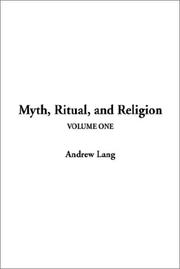 Cover of: Myth, Ritual, and Religion by Andrew Lang