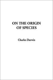 Cover of: On the Origin of Species by Charles Darwin