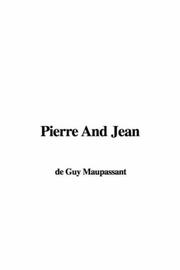 Cover of: Pierre and Jean by Guy de Maupassant