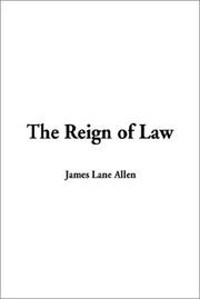 Cover of: The Reign of Law by James Lane Allen