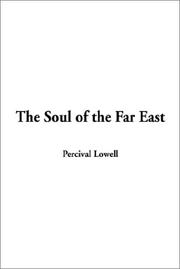 Cover of: The Soul of the Far East by Percival Lowell
