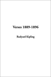 Verses 1889-1896 by Rudyard Kipling