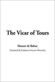 Cover of: The Vicar of Tours | HonorГ© de Balzac