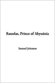 Cover of: Rasselas, Prince of Abyssinia by Samuel Johnson undifferentiated