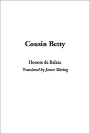 Cover of: Cousin Betty by Honoré de Balzac, Honoré de Balzac