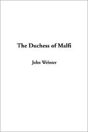 Cover of: The Duchess of Malfi by John Webster