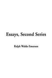 Cover of: Essays, Second Series