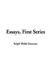 Cover of: Essays, First Series by Ralph Waldo Emerson