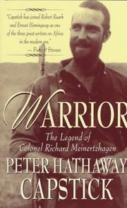 Cover of: Warrior: The Legend Of Colonel Richard Meinertzhagen