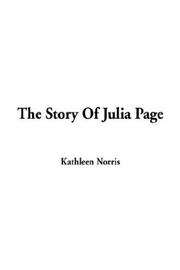 Cover of: The Story of Julia Page by Kathleen Norris
