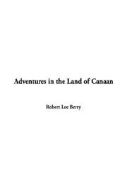 Cover of: Adventures in the Land of Canaan