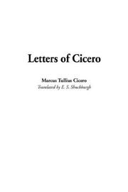 Cover of: Letters of Cicero by Cicero