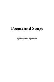 Poems and songs by Bjørnstjerne Bjørnson