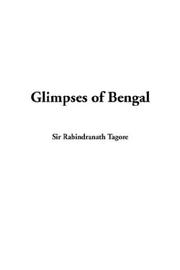 Cover of: Glimpses of Bengal by Rabindranath Tagore
