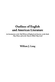 Cover of: Outlines of English and American Literature