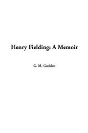 Cover of: Henry Fielding by G. M. Godden, G. M. Godden