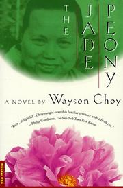 Cover of: The Jade Peony by Wayson Choy