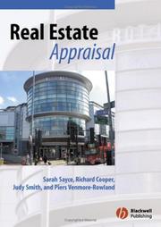 Cover of: Real estate appraisal: from value to worth