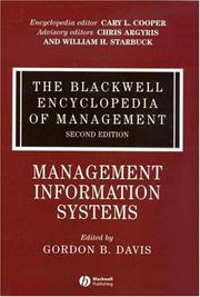 Cover of: Management Information Systems