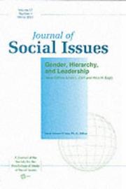 Cover of: Gender, Hierarchy and Leadership (Journal of Social Issues)