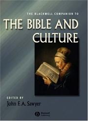 The Blackwell companion to the Bible and culture by John F. A. Sawyer