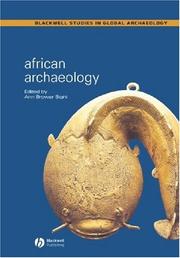 Cover of: African archaeology: a critical introduction