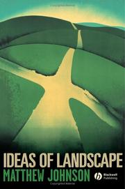 Cover of: Ideas of landscape
