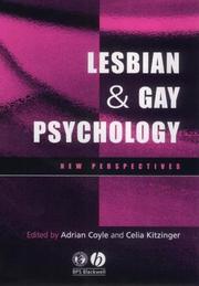 Cover of: Lesbian and gay psychology: new perspectives