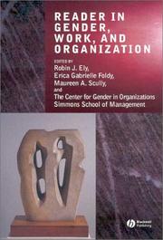 Cover of: Reader in Gender, Work and Organization by Robin J. Ely, Maureen A. Scully