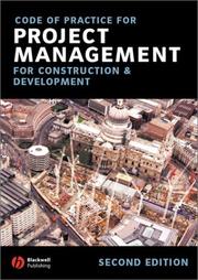 Cover of: Code of practice for project management for construction and development.
