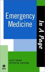 Cover of: In A Page Emergency Medicine by Jeffery M. Caterino, Scott Kahan